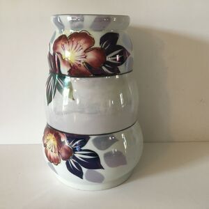 Gold Castle Chikusa Vase Made in Japan Lusterware Hand Painted 7.5” Vintage